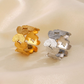 Stylish Alloy Hand Cuff Ring Set