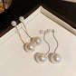 Elegant Pearl Hanging Korean Earrings
