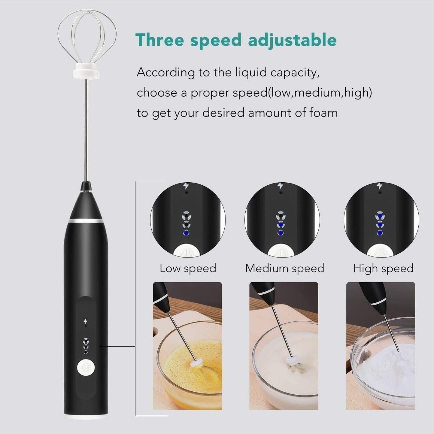 2 in 1 Coffee Beater Rechargeable