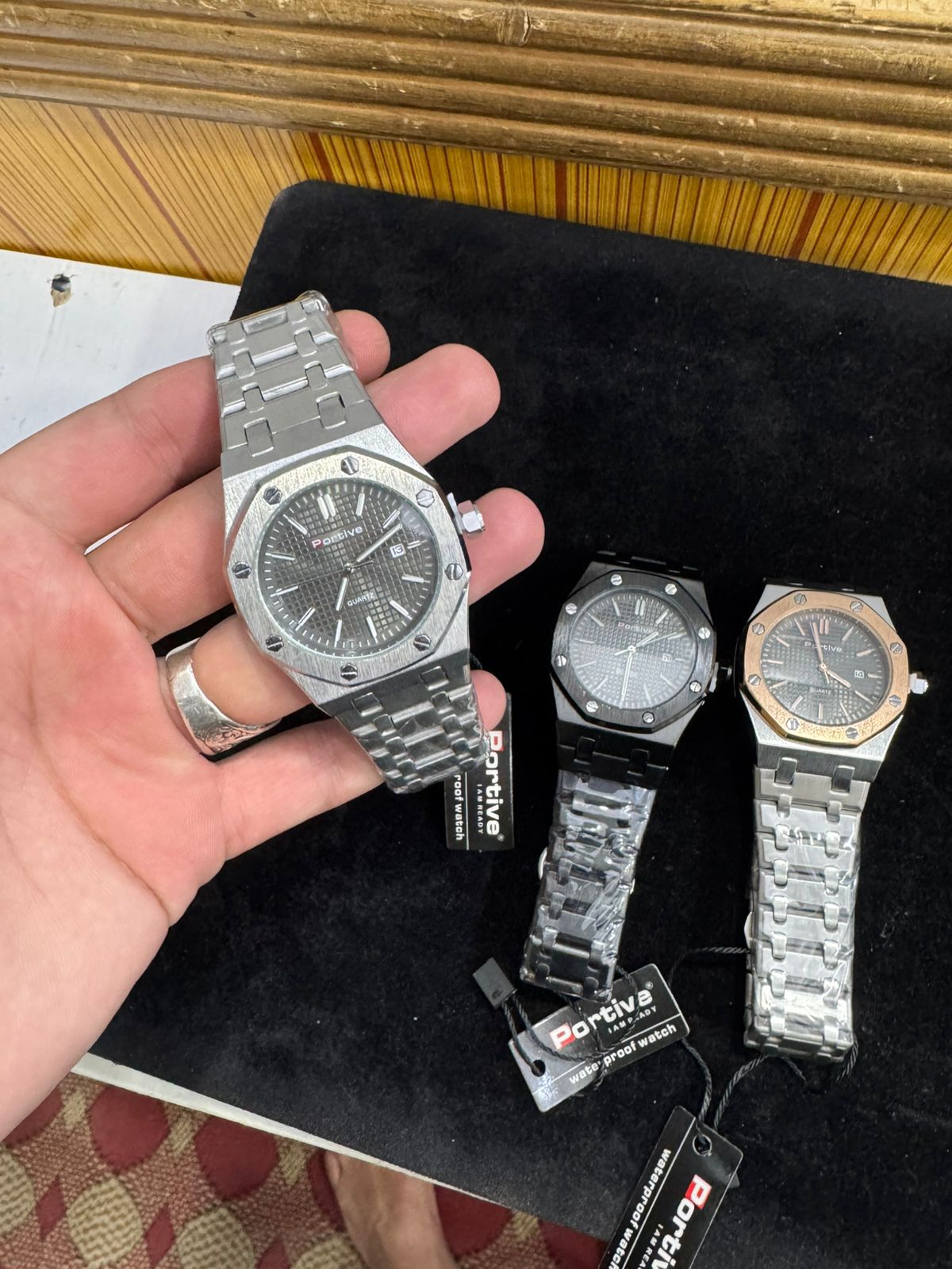 Portive Mens Watch With Chronograph Design